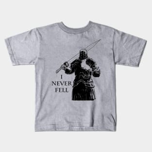 Black Iron Tarkus never fell Kids T-Shirt